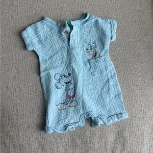 Disney Blue Mickey Mouse Kids One Piece